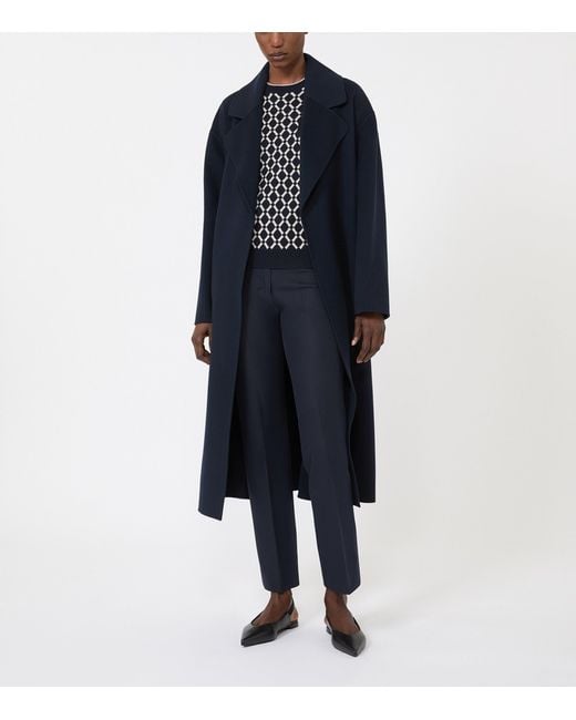 Max Mara Black Wool Short-Sleeve Sweater