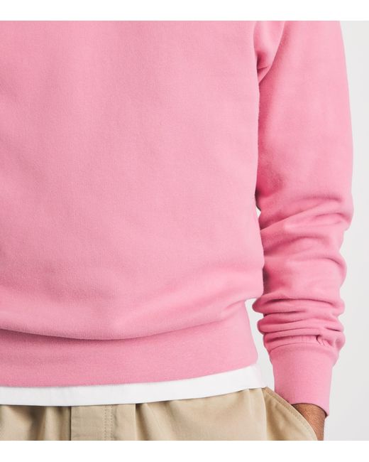 Vilebrequin Pink Embroidered Jorasses Sweatshirt for men