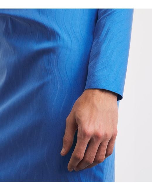 Talbot Runhof Blue Taffeta Gown