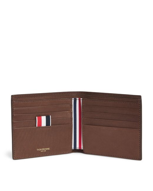 Thom Browne Brown Leather Bifold Wallet for men