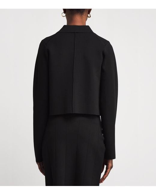 Joseph Black Milano-Knit Gare Compact Jacket