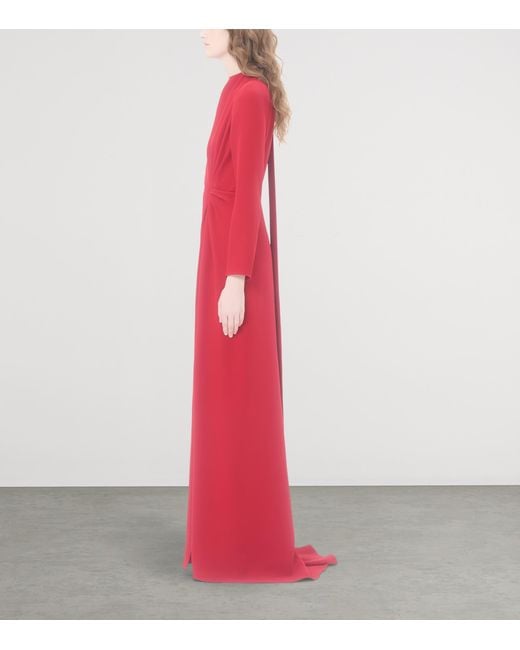 Valentino Red Silk Cady Gown