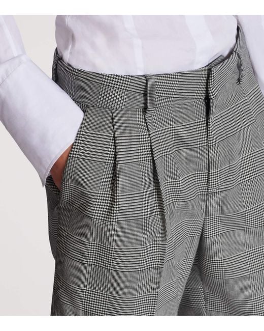 Balmain Gray Darted Shorts