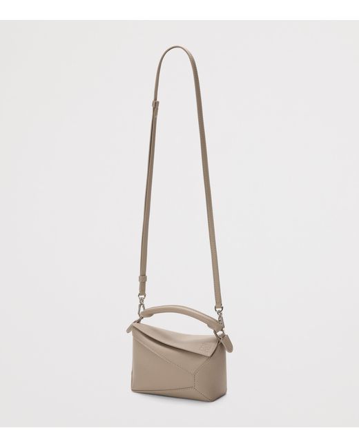 Loewe Metallic Mini Leather Puzzle Edge Top-Handle Bag