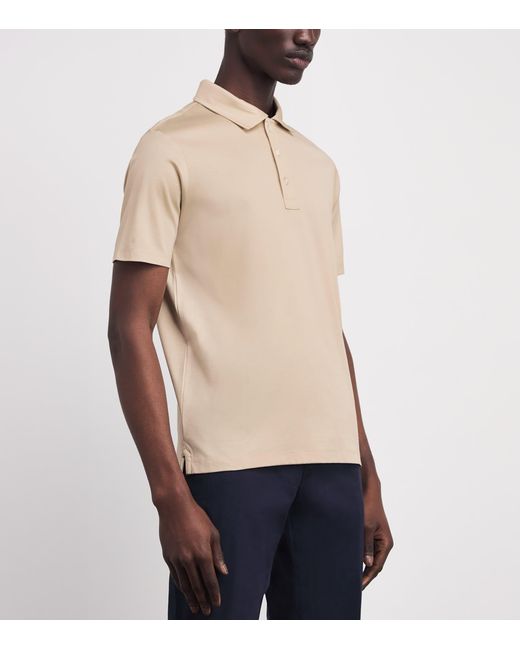 Paul & Shark Natural Aqua Touch Cotton Interlock Polo Shirt for men