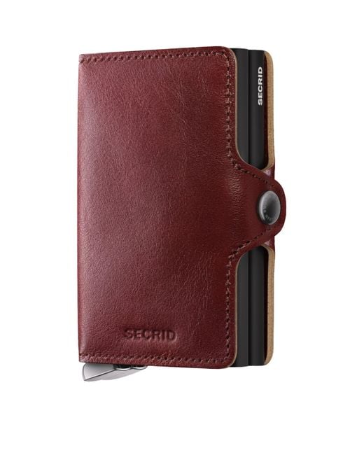 Secrid Purple Basco Leather Twinwallet for men