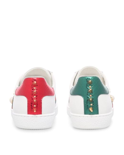 gucci pearl trainers
