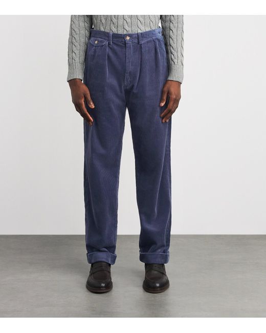 Polo Ralph Lauren Blue Corduroy Whitman Trousers for men