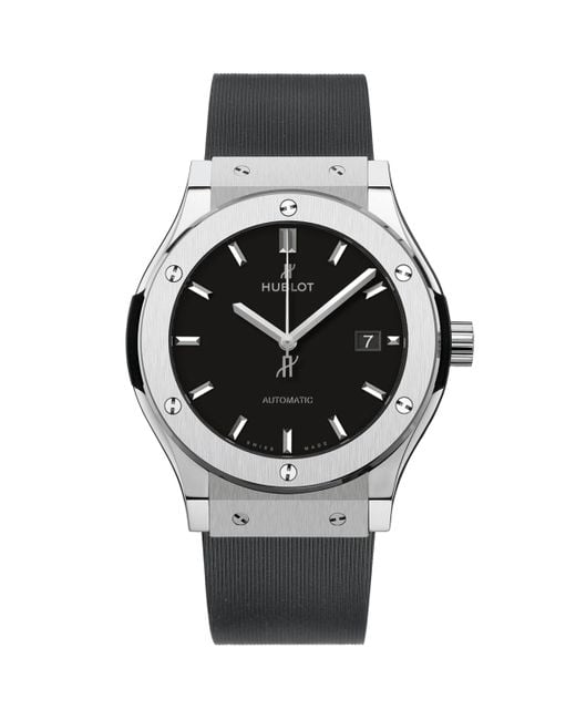 Hublot Gray Titanium Classic Fusion Watch for men