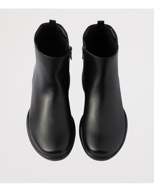 Prada Black Calfskin Toblach Ankle Boots for men