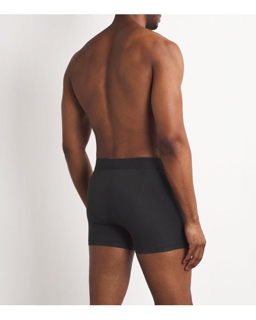 Skims Black Stretch-Cotton Boxers for men