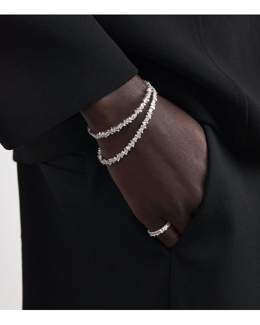 Suzanne Kalan White And Diamond Classic Sparkler Bangle