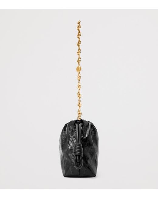 Loewe Black Mini Eel Leather Flamenco Purse