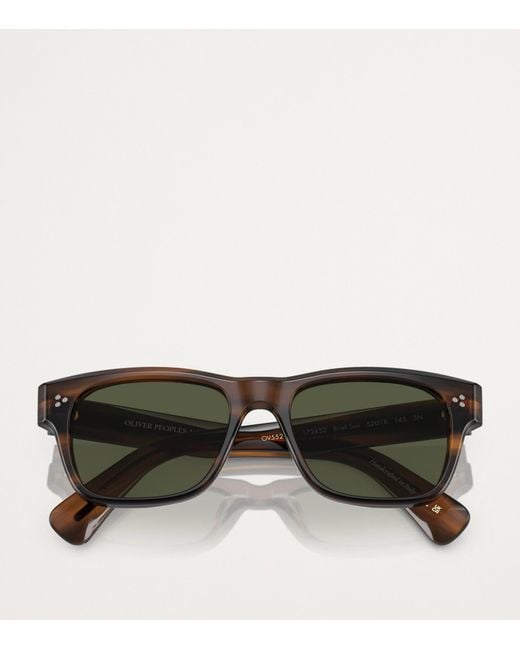 Oliver Peoples Green Acetate Birell Sun Sunglasses