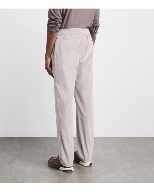 Sease Gray Corduroy Mindset Slim Trousers for men
