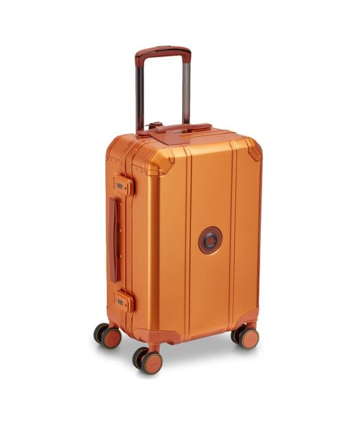 Delsey Orange Alur Spinner Suitcase