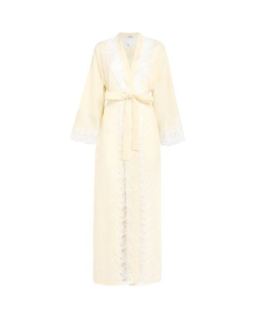 Bocan White Cotton Liliane Robe