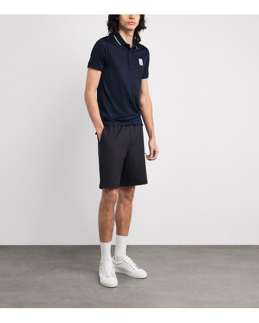 Lacoste Blue Tennis Heritage Ultra-Dry Stretch Polo Shirt for men