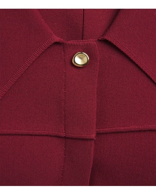 Joseph Red Milano-Knit Gare Compact Jacket