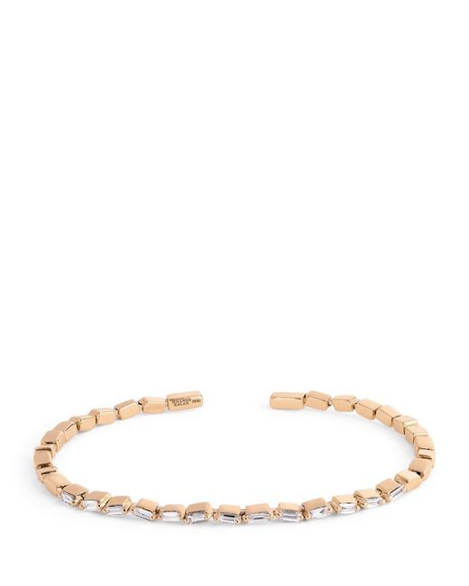 Suzanne Kalan Natural And Diamond Thin Bold Bangle