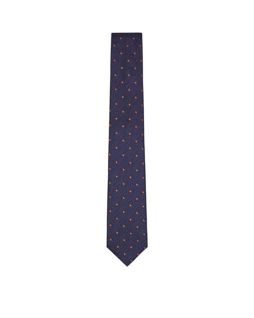 Boss Blue Silk Jacquard Tie for men
