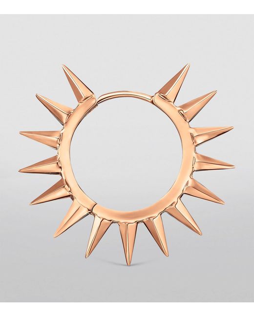 Maria Tash Pink Metal Mohawk Hoop Earring