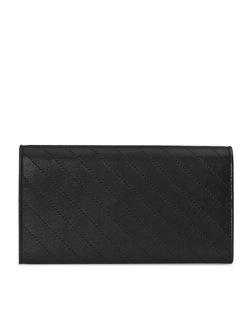Gucci Black Leather Blondie Continental Wallet