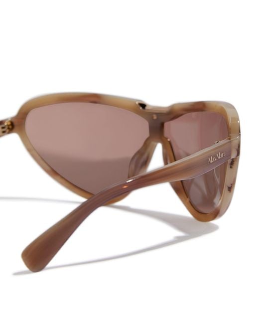 Max Mara Pink Wrap-around Sunglasses