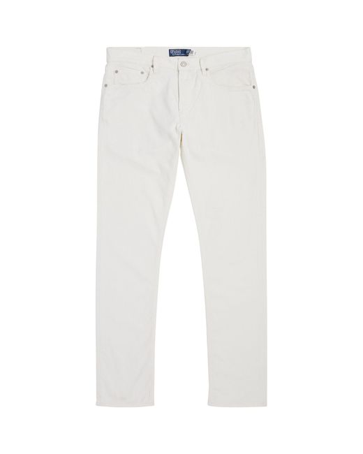 Polo Ralph Lauren White Stretch-corduroy Sullivan Trousers for men