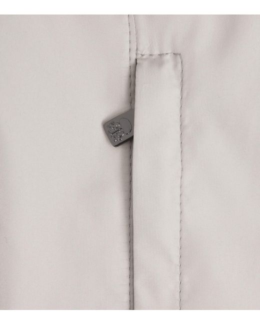 Corneliani Gray Water-Resistant Bomber Jacket for men
