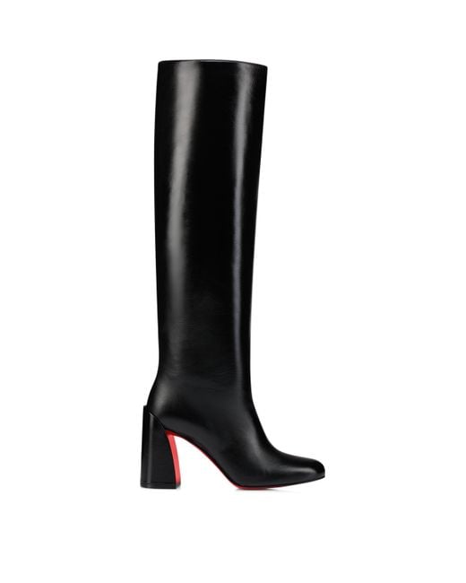 Christian Louboutin Black Janitta 85 Leather Boots