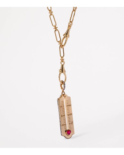 Annoushka Metallic Diamond And Ruby Loveometer Pendant
