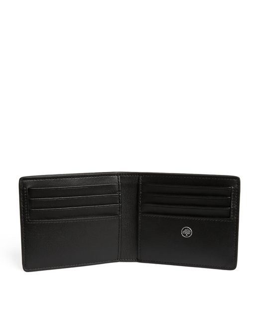 Mulberry Black Leather Bifold Wallet for men