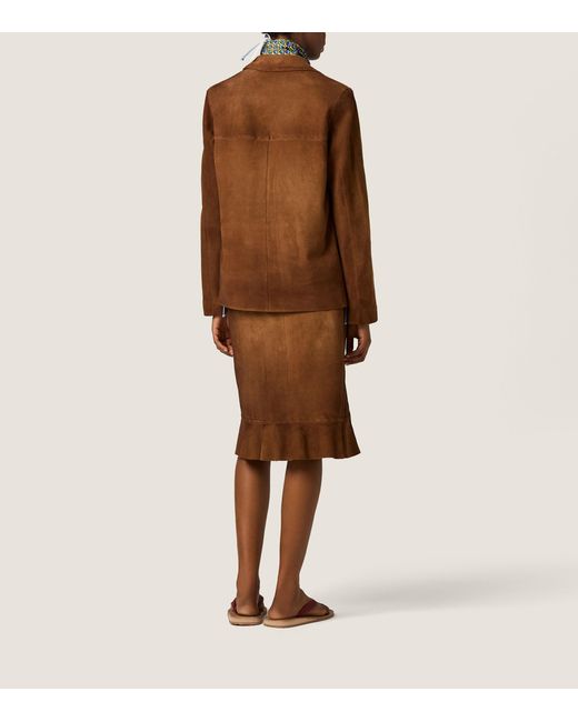 Miu Miu Brown Suede Jacket