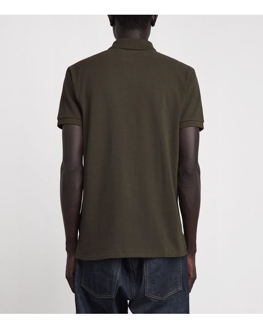 Polo Ralph Lauren Green Cotton Mesh Polo Shirt for men