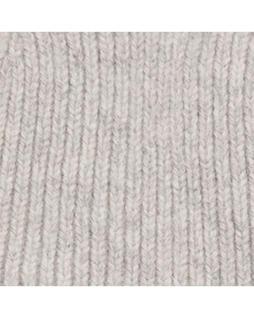 Le Bonnet Gray Ribbed Classic Beanie for men