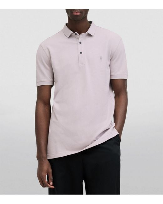 AllSaints Purple Reform Polo Shirt for men