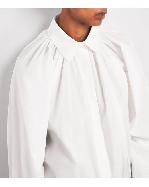 Patou White Volume Bubble Blouse