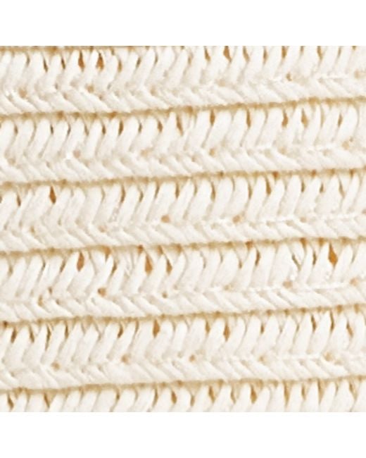 Barbour White Straw Kirkstone Fedora Hat for men