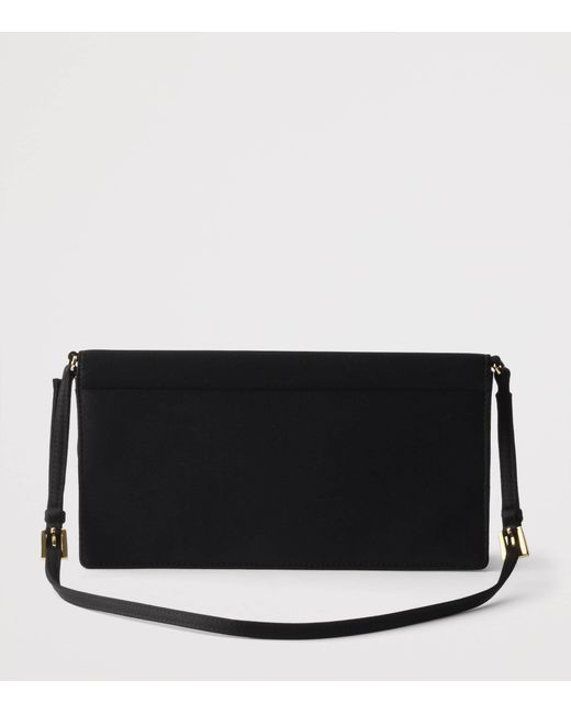 Prada Black Satin Shoulder Bag