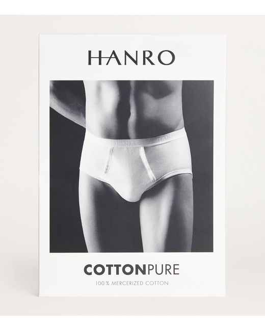 Hanro White Mercerised Cotton Briefs for men