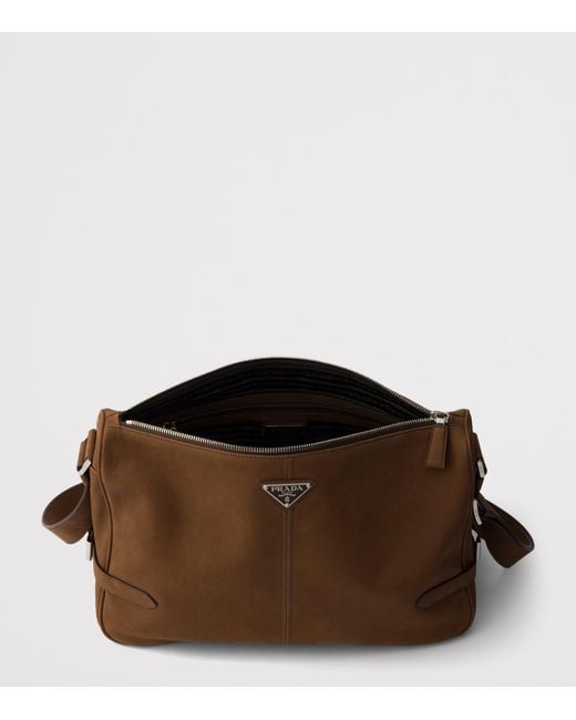 Prada Brown Leather Satchel for men