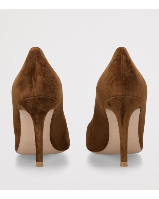 Gianvito Rossi Brown Suede Gianvito Pumps 85