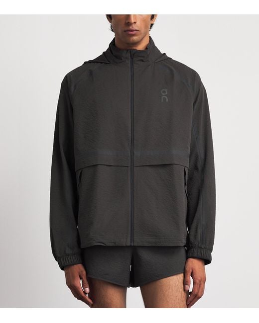 On Shoes Black Performance Volt Jacket for men