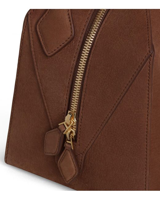 Alaïa Brown Leather Le Bouledogue Shoulder Bag