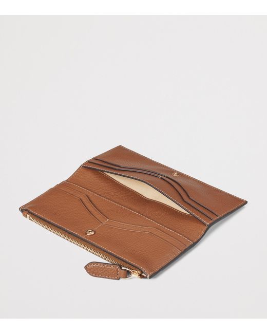 Aspinal Brown Large Leather Hudson Purse