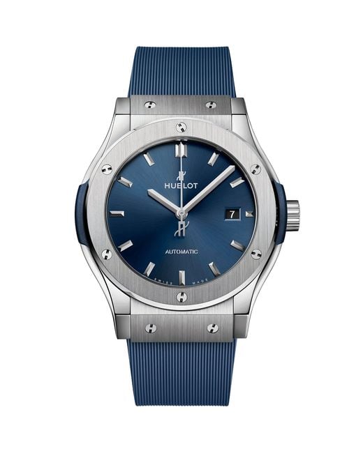 Hublot Blue Titanium Classic Fusion Watch