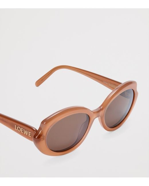 Loewe Pink Mini Oval Slim Sunglasses