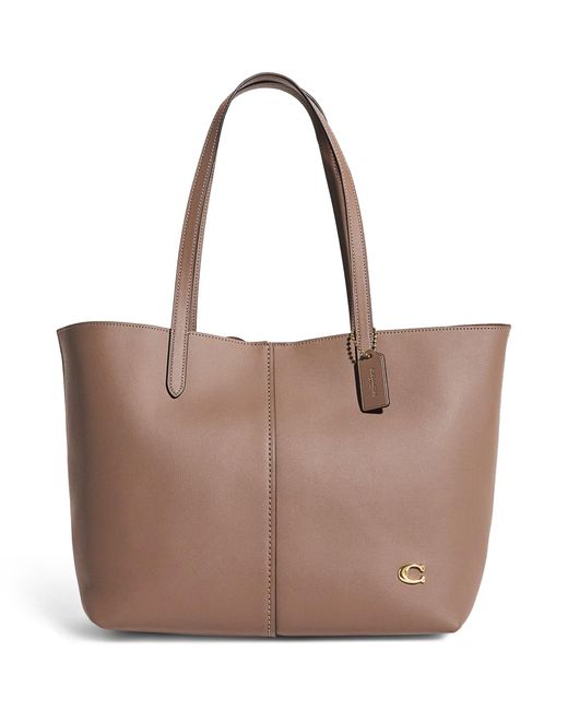 バッグ Vintage Coach Leather Tote Bag Brown COACH Leather North Tote Bag in Brown | Lyst Canada