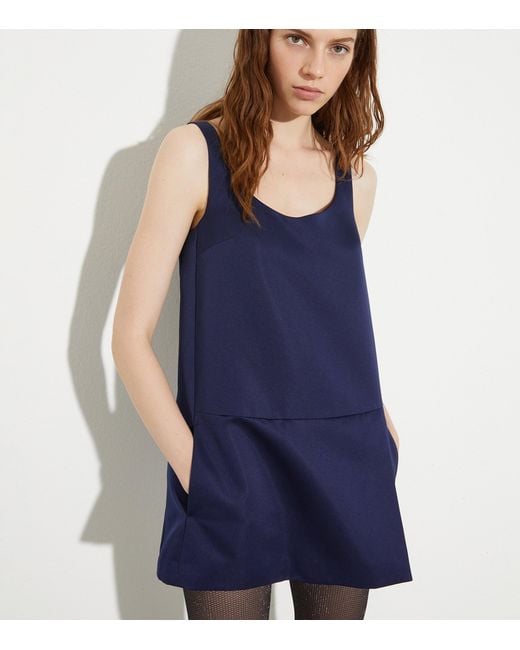 MAX&Co. Blue Scoop-Neck Mini Dress